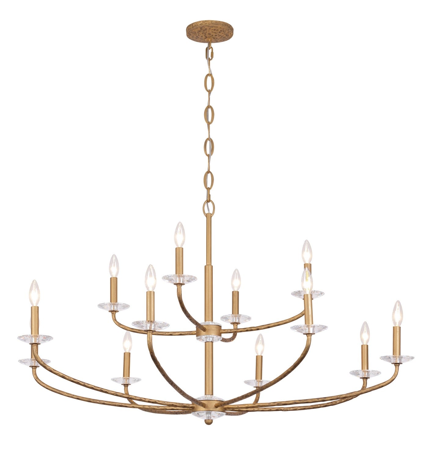 Product photo of the Atella 12 Light Chandelier in Ashen Gold ( SKU# 5288-788 )