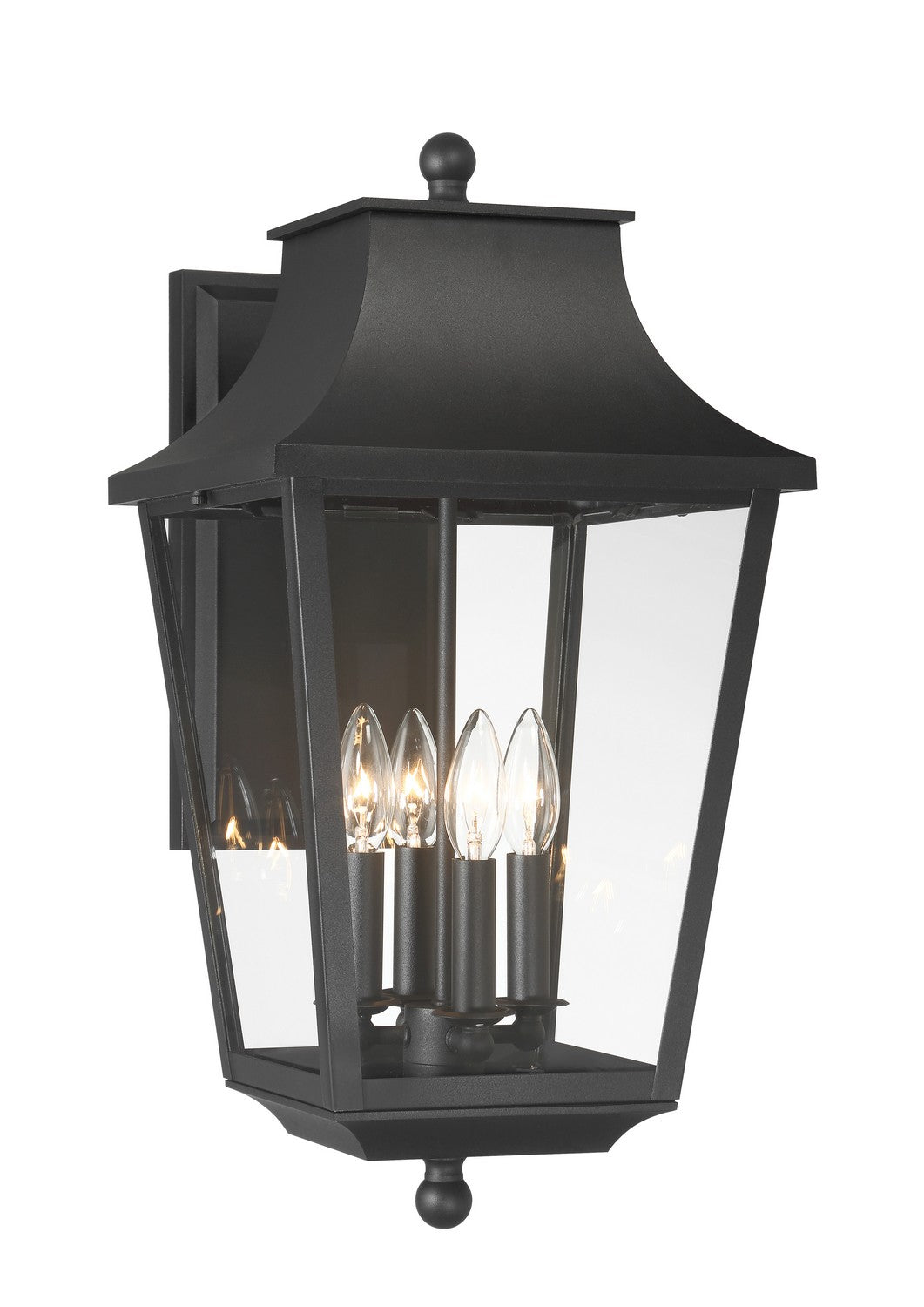 Product photo of the Altimeter Four Light Outdoor Wall Mount in Sand Coal ( SKU# 73344-66 )