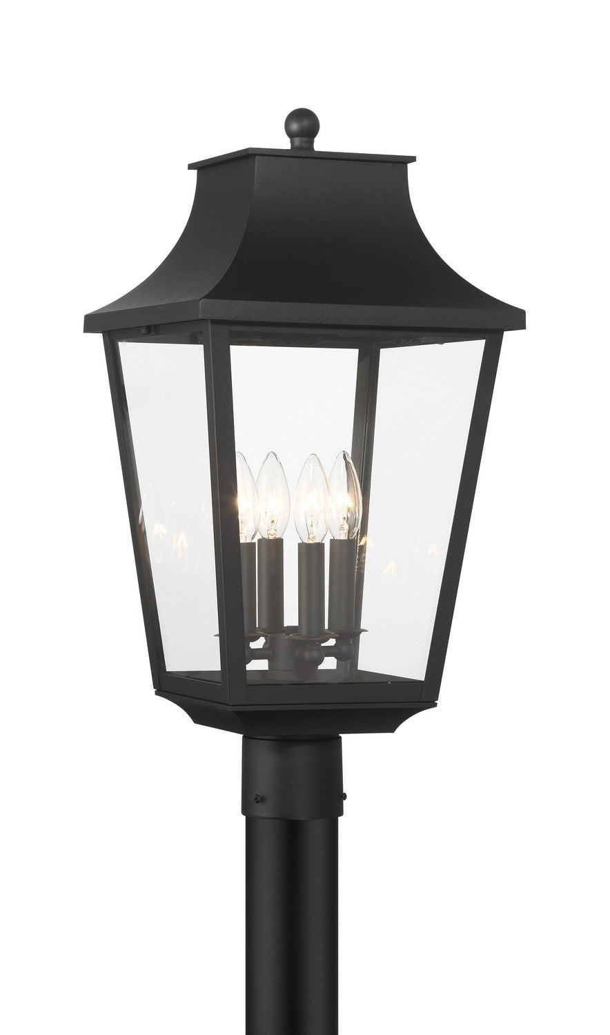 Product photo of the Altimeter Four Light Outdoor Post Lantern in Sand Coal ( SKU# 73345-66 )