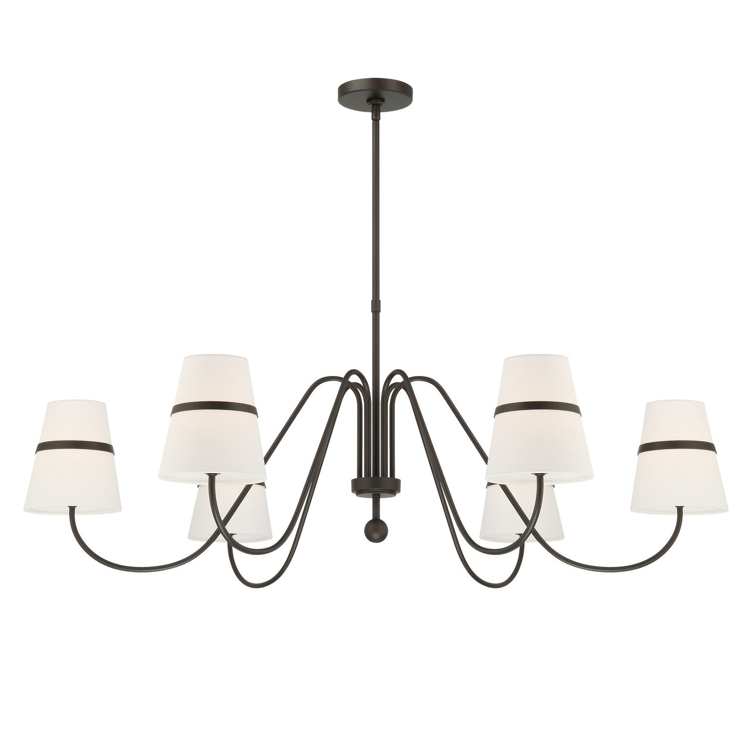 Product photo of the Althia Six Light Chandelier in Textured Dark Bronze ( SKU# 3736-872 )