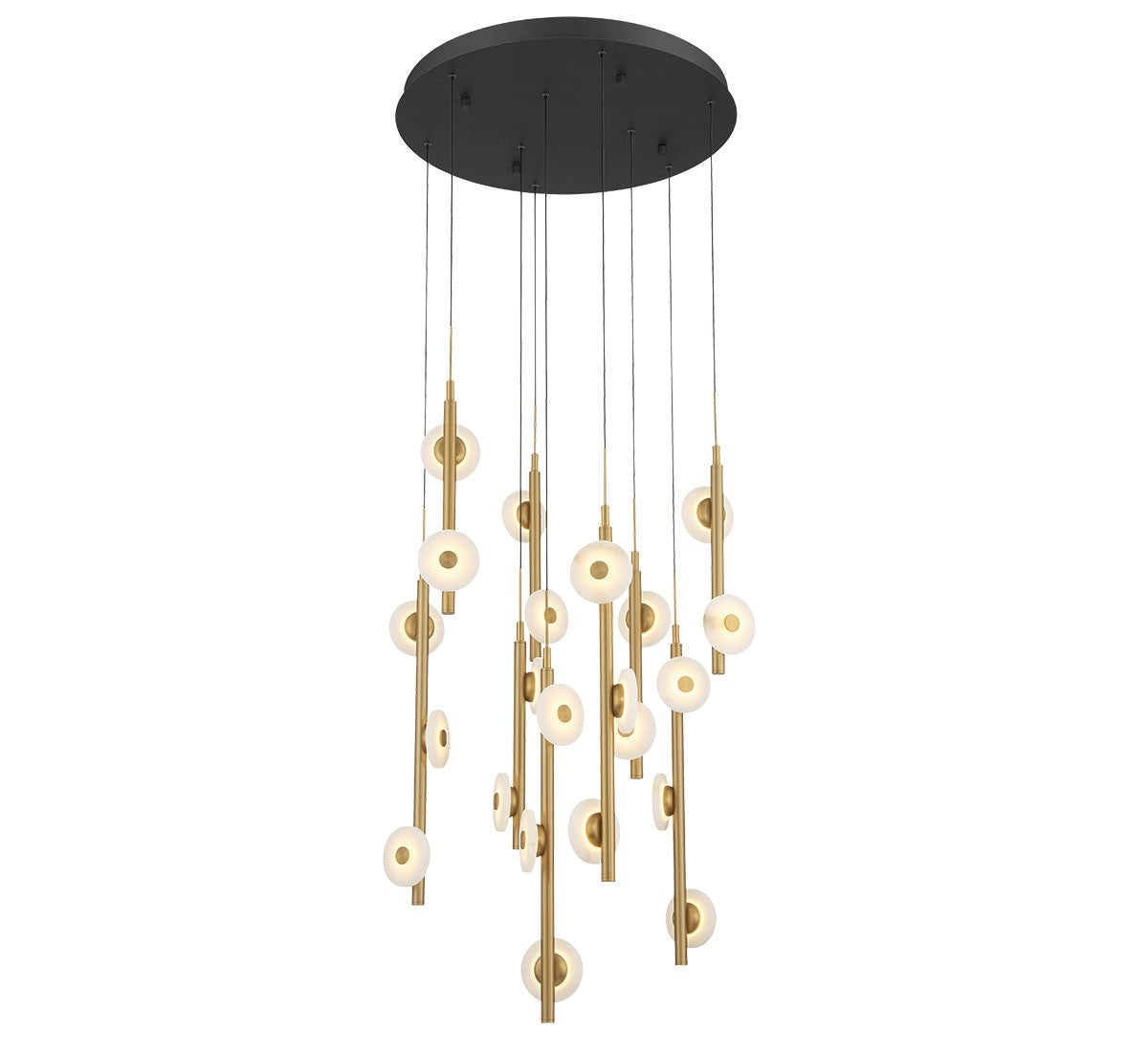 Product photo of the Etna LED Chandelier in Black ( SKU# 12361-02 )