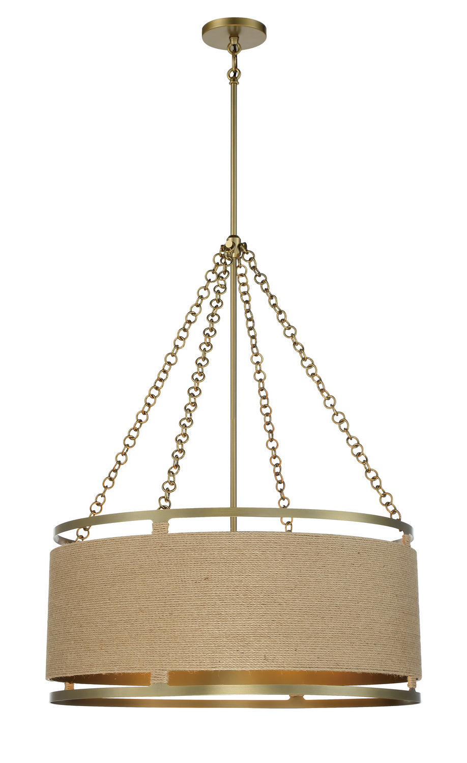 Product photo of the Windward Passage Six Light Pendant in Soft Brass ( SKU# 3866-695 )