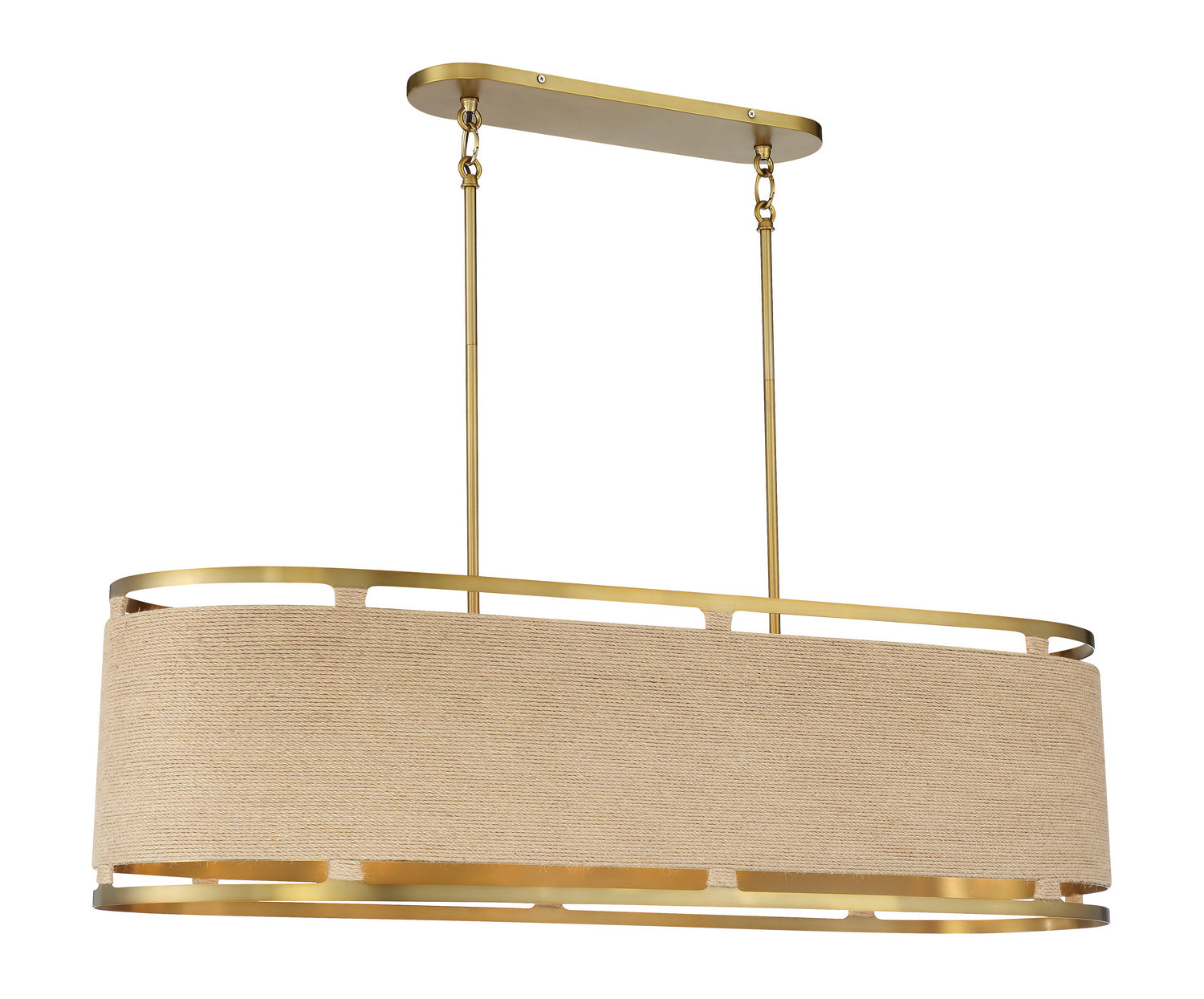 Product photo of the Windward Passage Eight Light Island Pendant in Soft Brass ( SKU# 3860-695 )