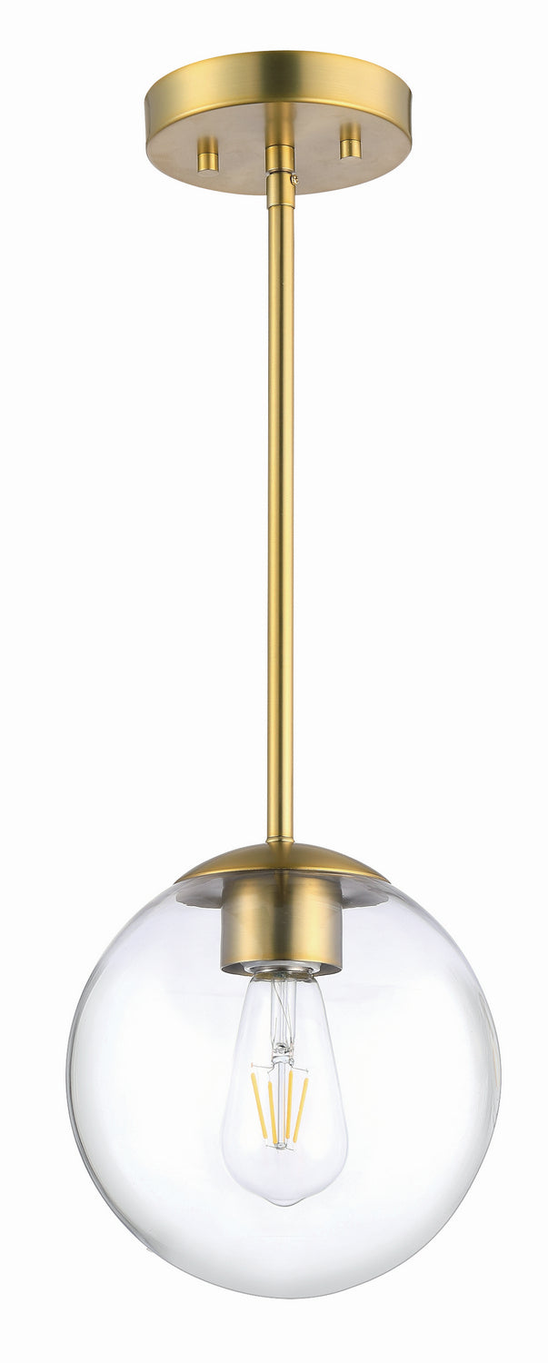 Product photo of the Auresa One Light Mini Pendant in Soft Brass ( SKU# 2790-695 )
