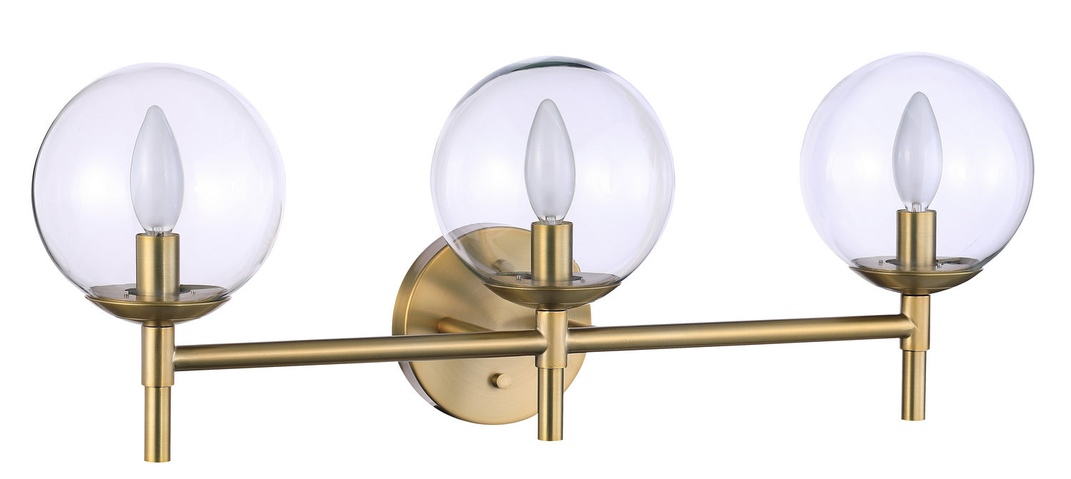 Product photo of the Auresa Three Light Bath in Soft Brass ( SKU# 2793-695 )