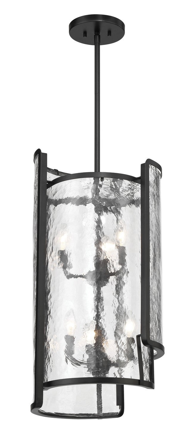 Product photo of the Bella Collina Six Light Foyer Pendant in Coal ( SKU# 5266-66A )