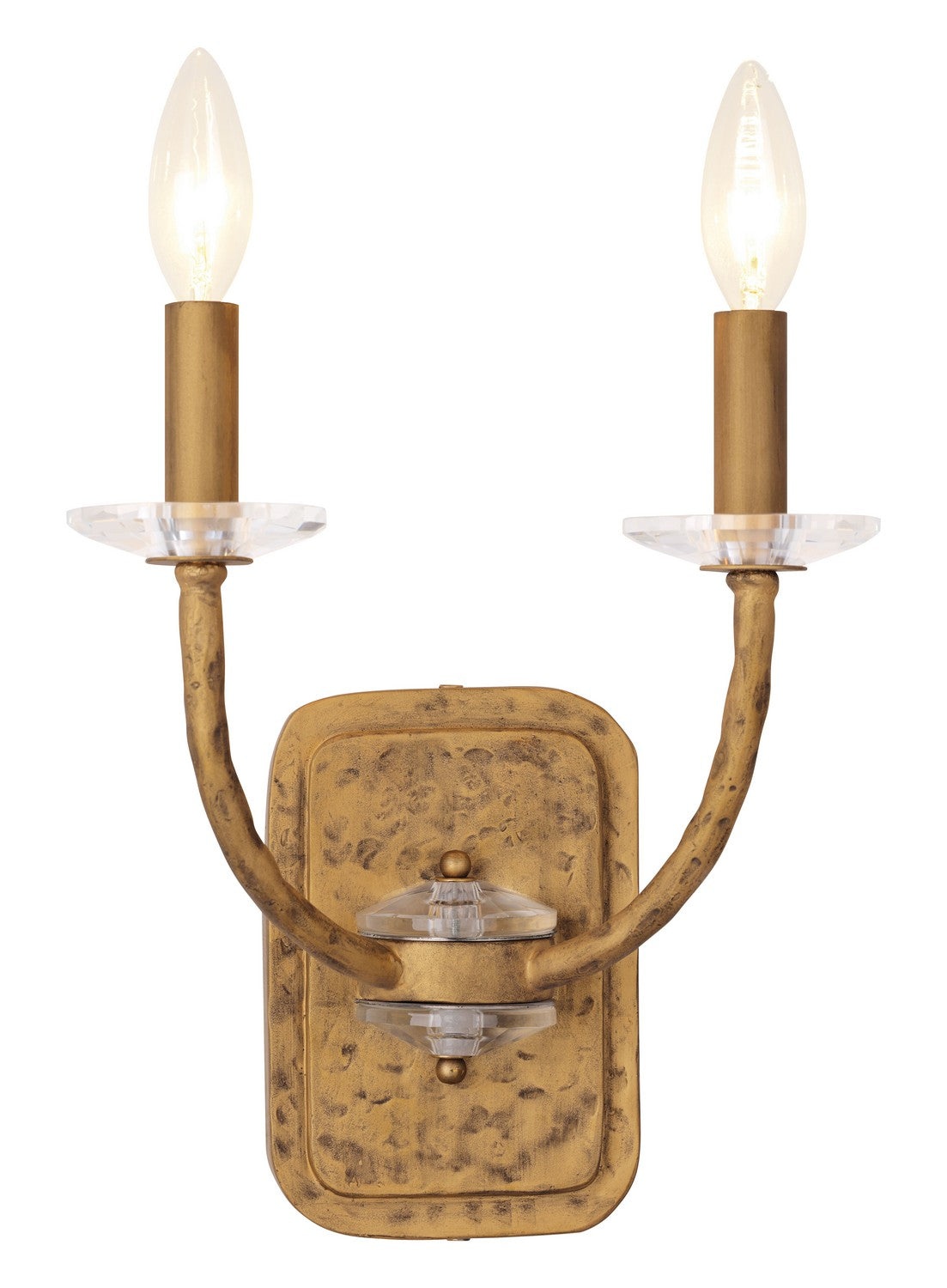 Product photo of the Atella Two Light Wall Sconce in Ashen Gold ( SKU# 5282-788 )