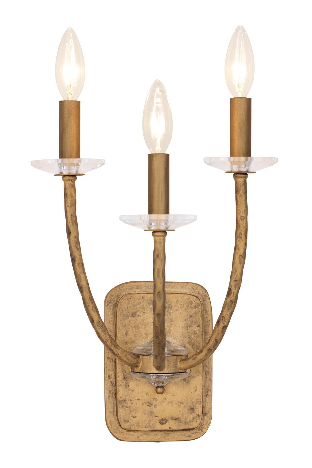Product photo of the Atella Three Light Wall Sconce in Ashen Gold ( SKU# 5283-788 )