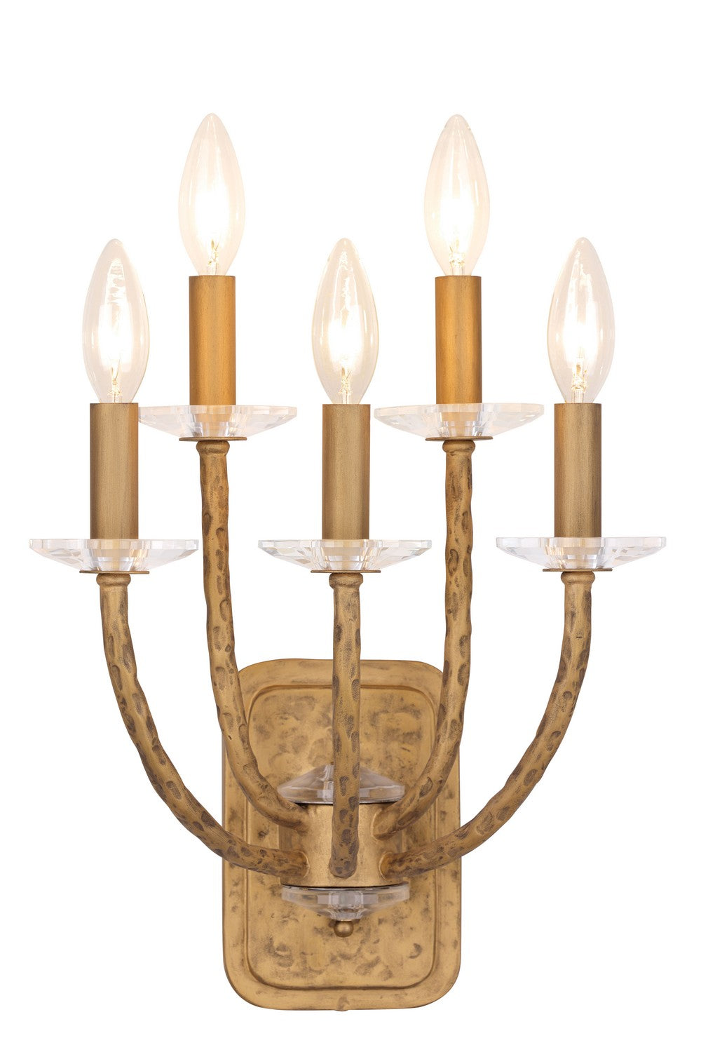Product photo of the Atella Five Light Wall Sconce in Ashen Gold ( SKU# 5285-788 )