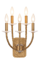 Product photo of the Atella Five Light Wall Sconce in Ashen Gold ( SKU# 5285-788 )