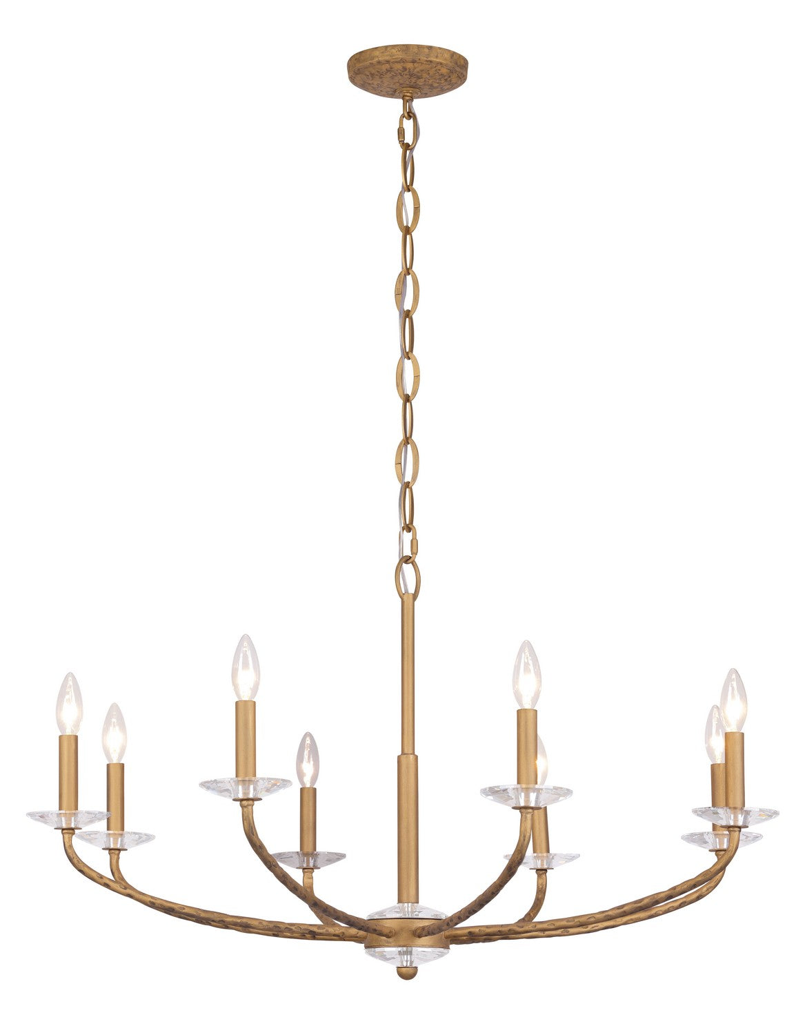 Product photo of the Atella Eight Light Chandelier in Ashen Gold ( SKU# 5287-788 )