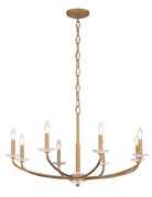 Product photo of the Atella Eight Light Chandelier in Ashen Gold ( SKU# 5287-788 )