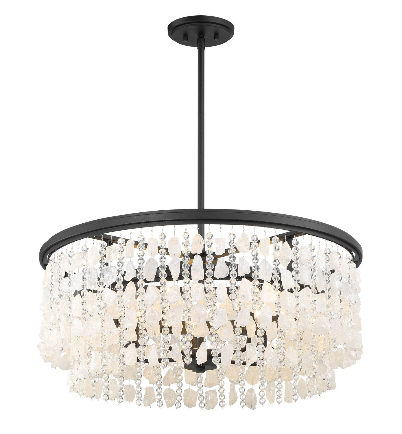 Product photo of the Shimmering Elegance Five Light Chandelier in Sand Coal ( SKU# 6705-66 )