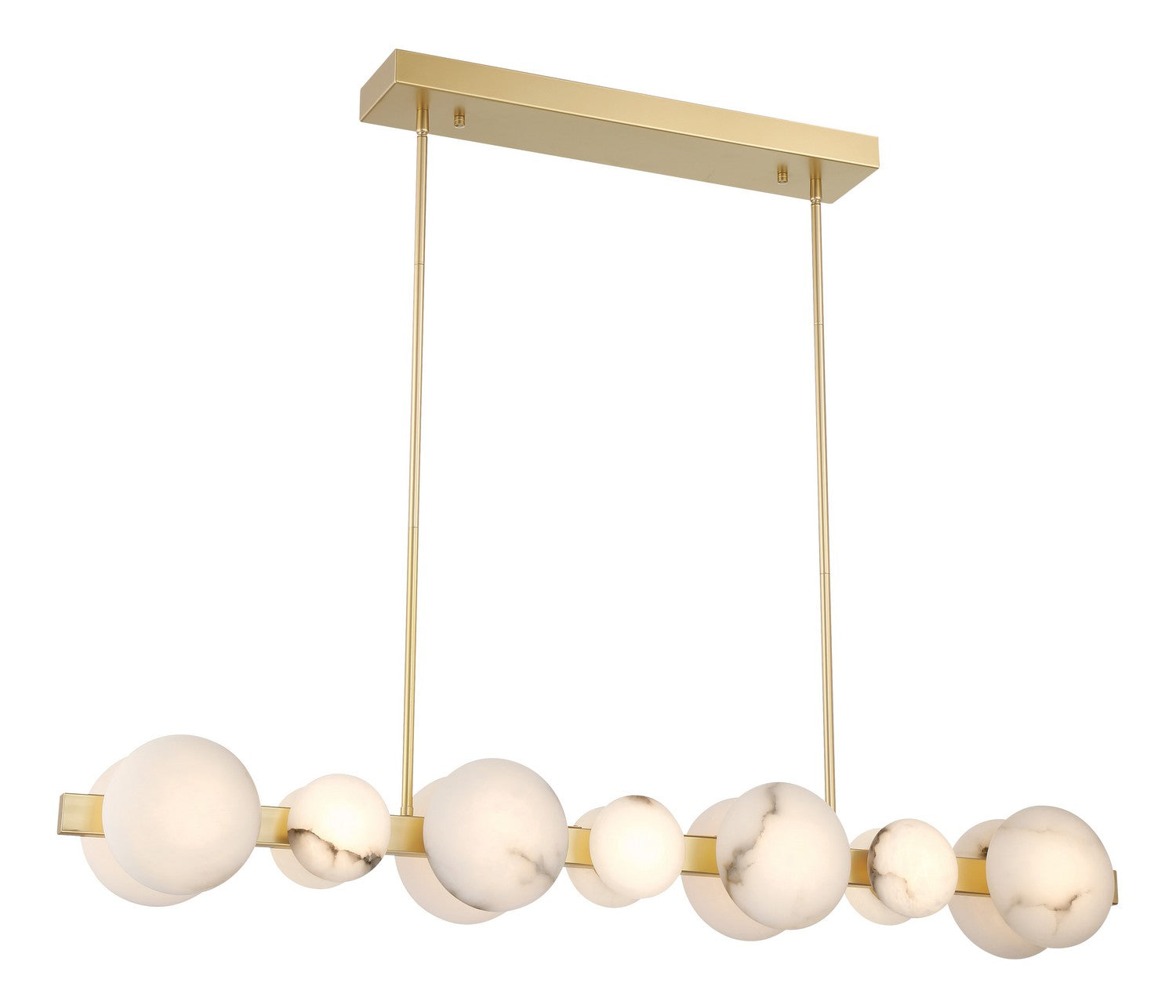 Product photo of the Zill LED Island Chandelier in Lily Gold ( SKU# 3597-864-L )