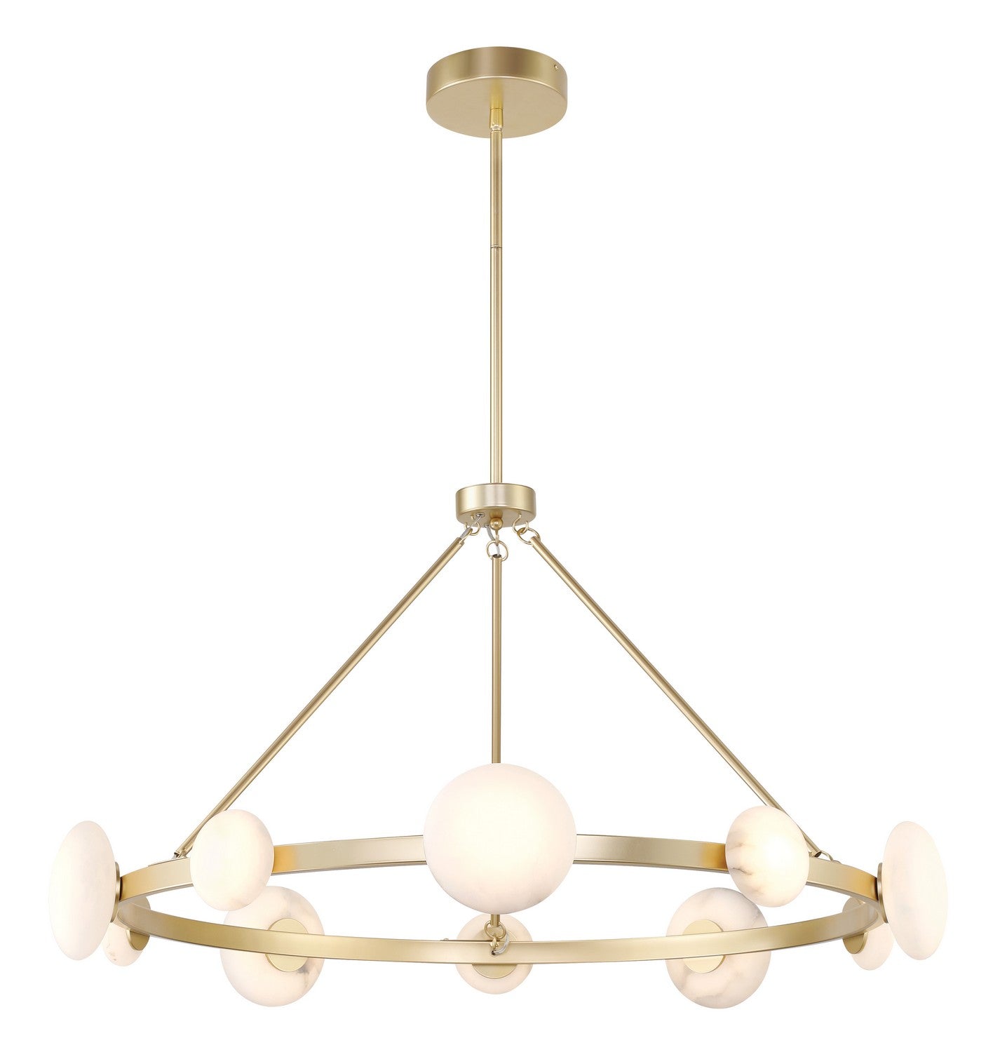 Product photo of the Zill LED Chandelier in Lily Gold ( SKU# 3598-864-L )