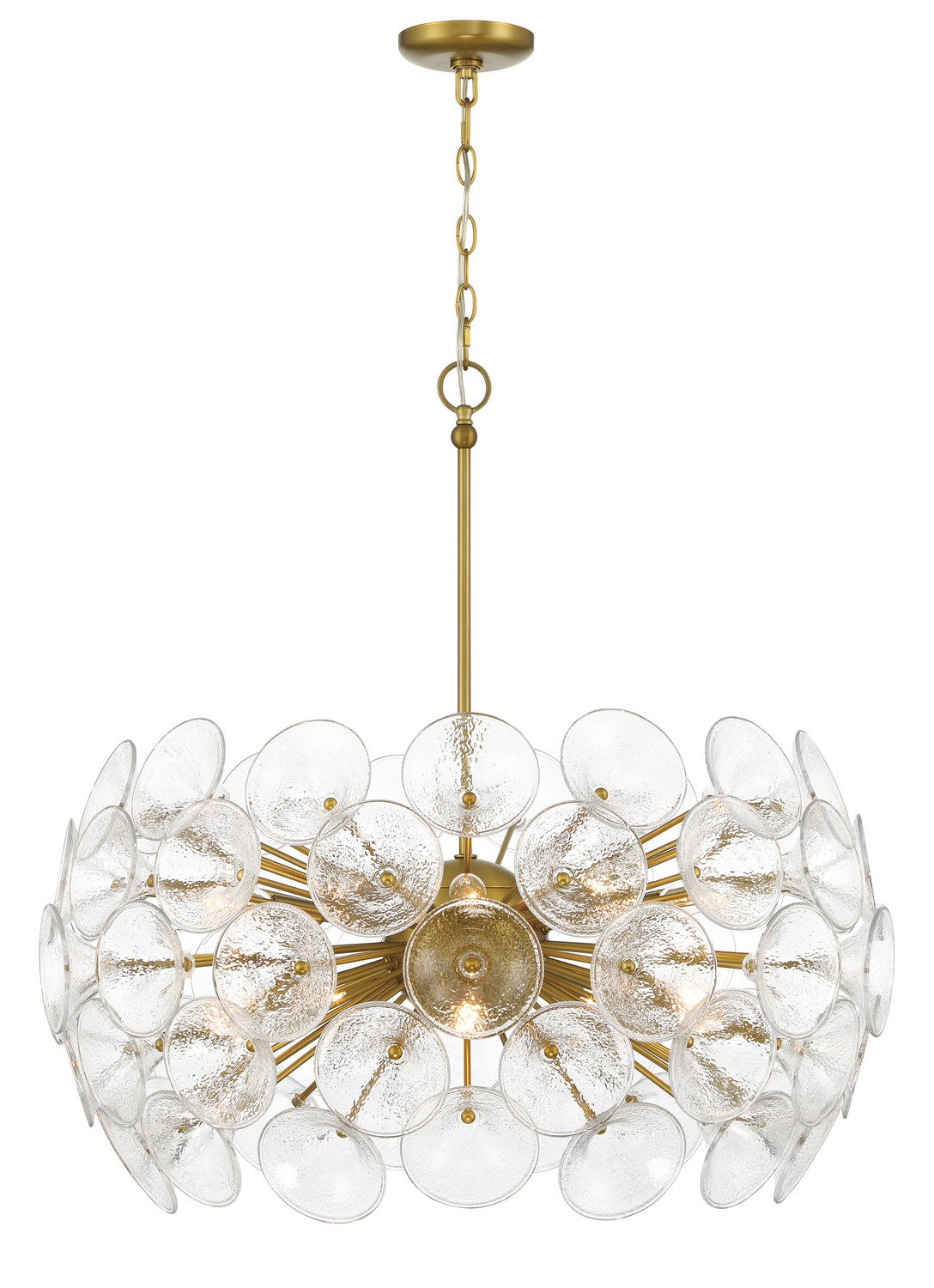 Product photo of the Winter Ten Light Pendant in Soft Brass ( SKU# 3657-695 )