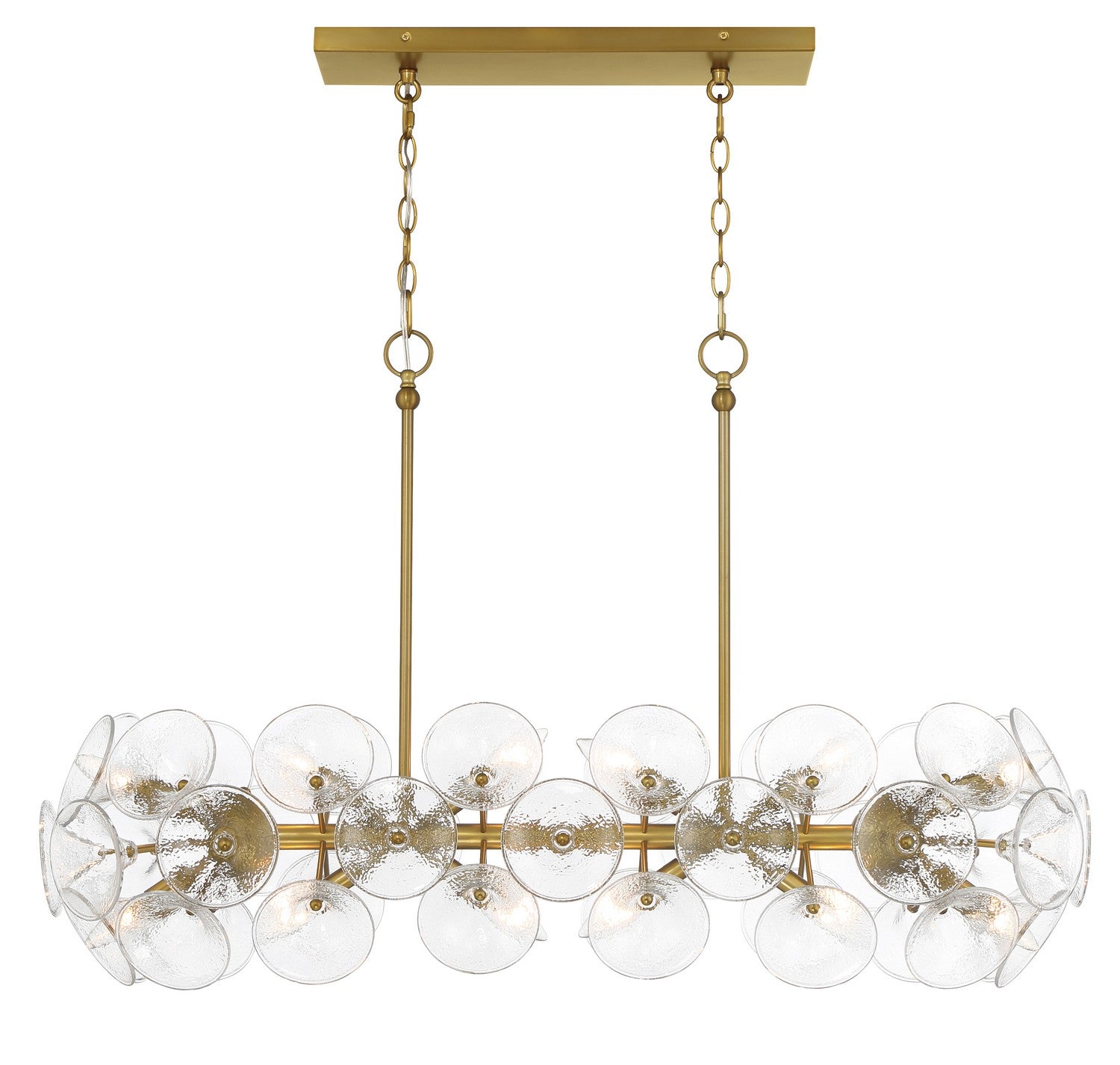 Product photo of the Winter 12 Light Island Chandelier in Soft Brass ( SKU# 3659-695 )