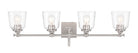 Product photo of the Antonia Four Light Bath Vanity in Brushed nickel ( SKU# 4004-84 )