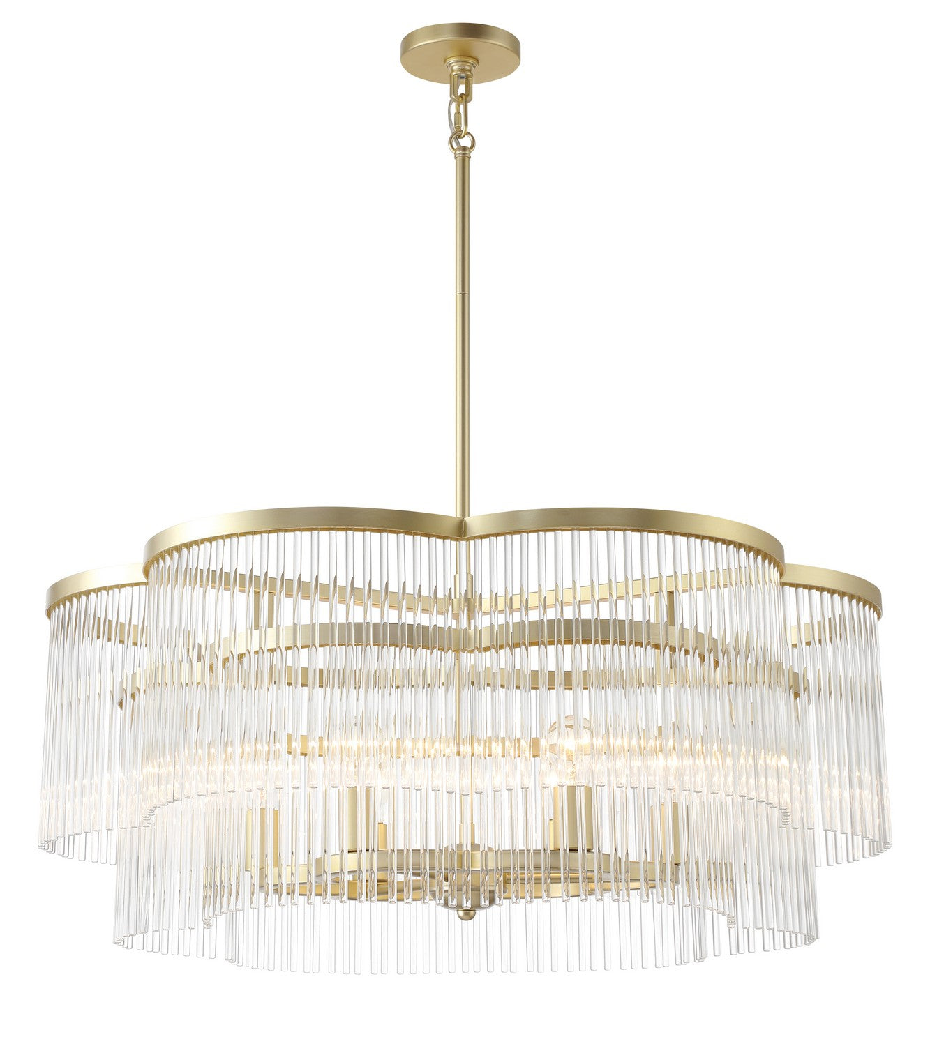 Product photo of the Azura Six Light Pendant in Heirloom Brass ( SKU# 5456-856 )