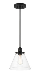 Product photo of the Barwell One Light Mini Pendant in Coal Black ( SKU# 5686-66A )