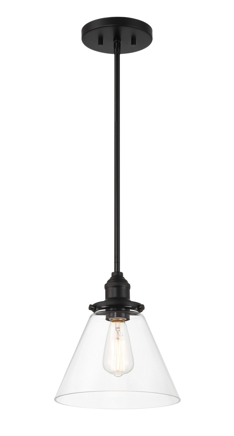 Product photo of the Barwell One Light Mini Pendant in Coal Black ( SKU# 5686-66A )