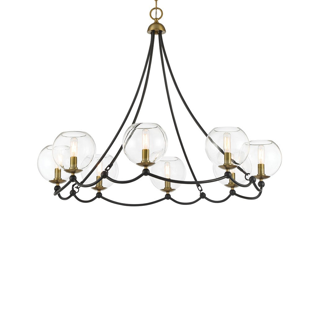 Product photo of the Kearney Park Eight Light Chandelier in Coal ( SKU# 5067-726 )