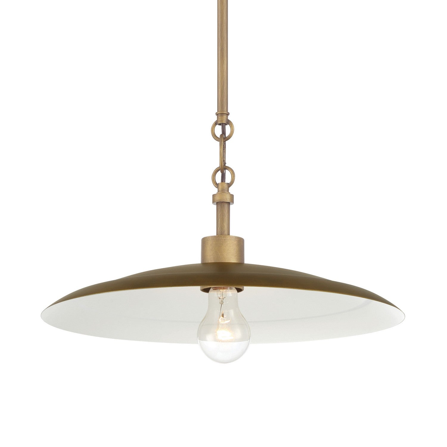 Product photo of the York One Light Pendant in Natural Brass ( SKU# 296-741 )