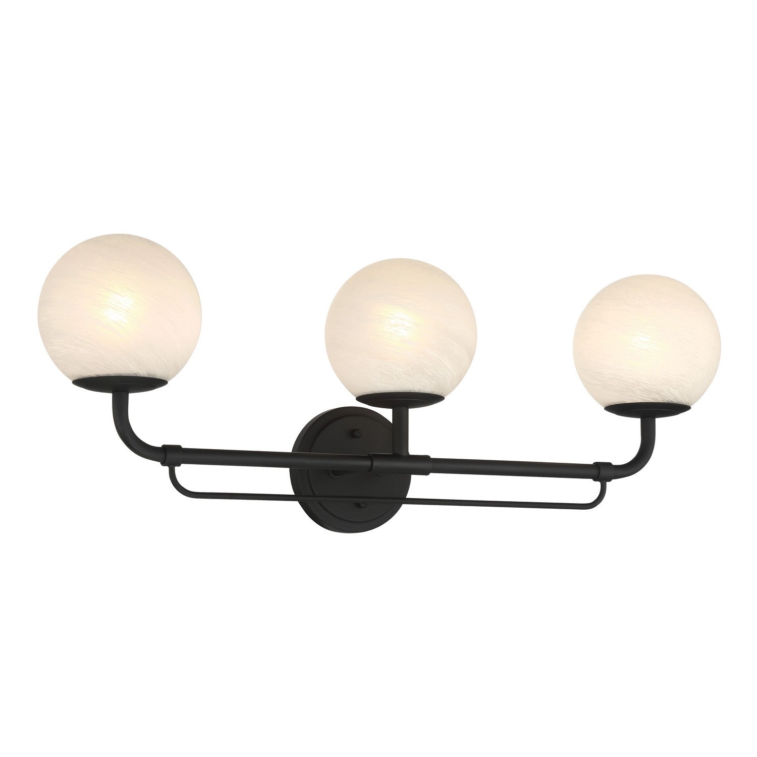Product photo of the Whitehall Three Light Vanity in Dark Matte Black ( SKU# 3793-899 )