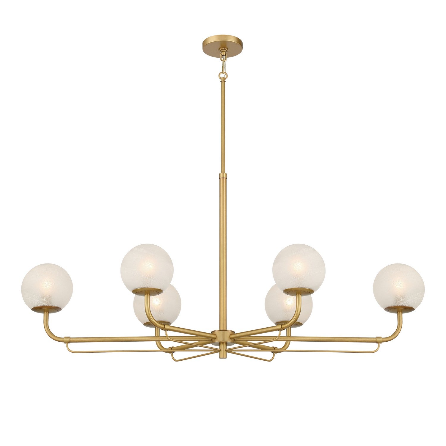 Product photo of the Whitehall Six Light Island Pendant in Legacy Brass ( SKU# 3796-732 )