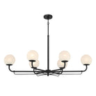 Product photo of the Whitehall Six Light Island Pendant in Dark Matte Black ( SKU# 3796-899 )