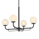 Product photo of the Whitehall Four Light Chandelier in Dark Matte Black ( SKU# 3797-899 )