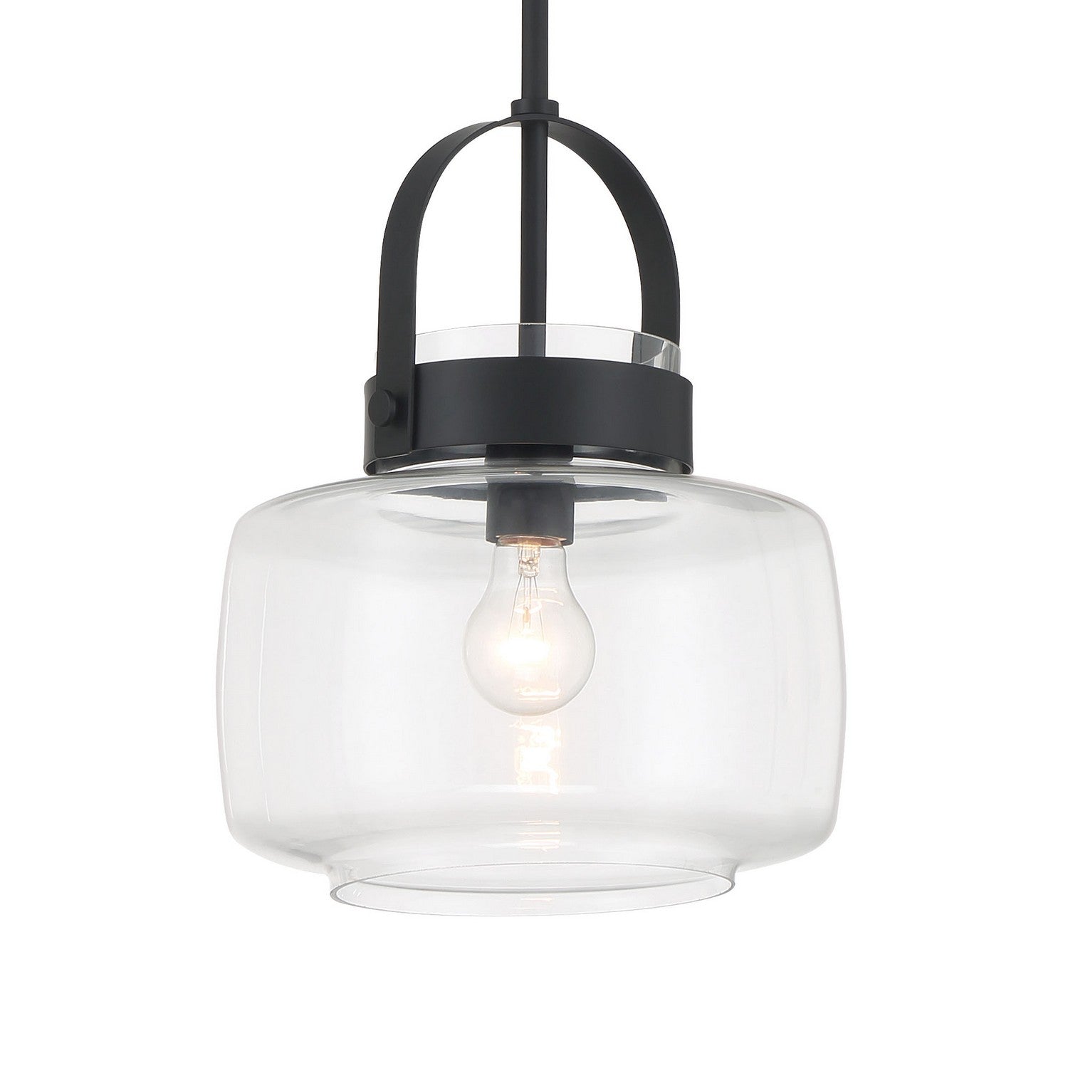 Product photo of the WickGlow One Light Pendant in Dark Matte Black ( SKU# 3937-899 )