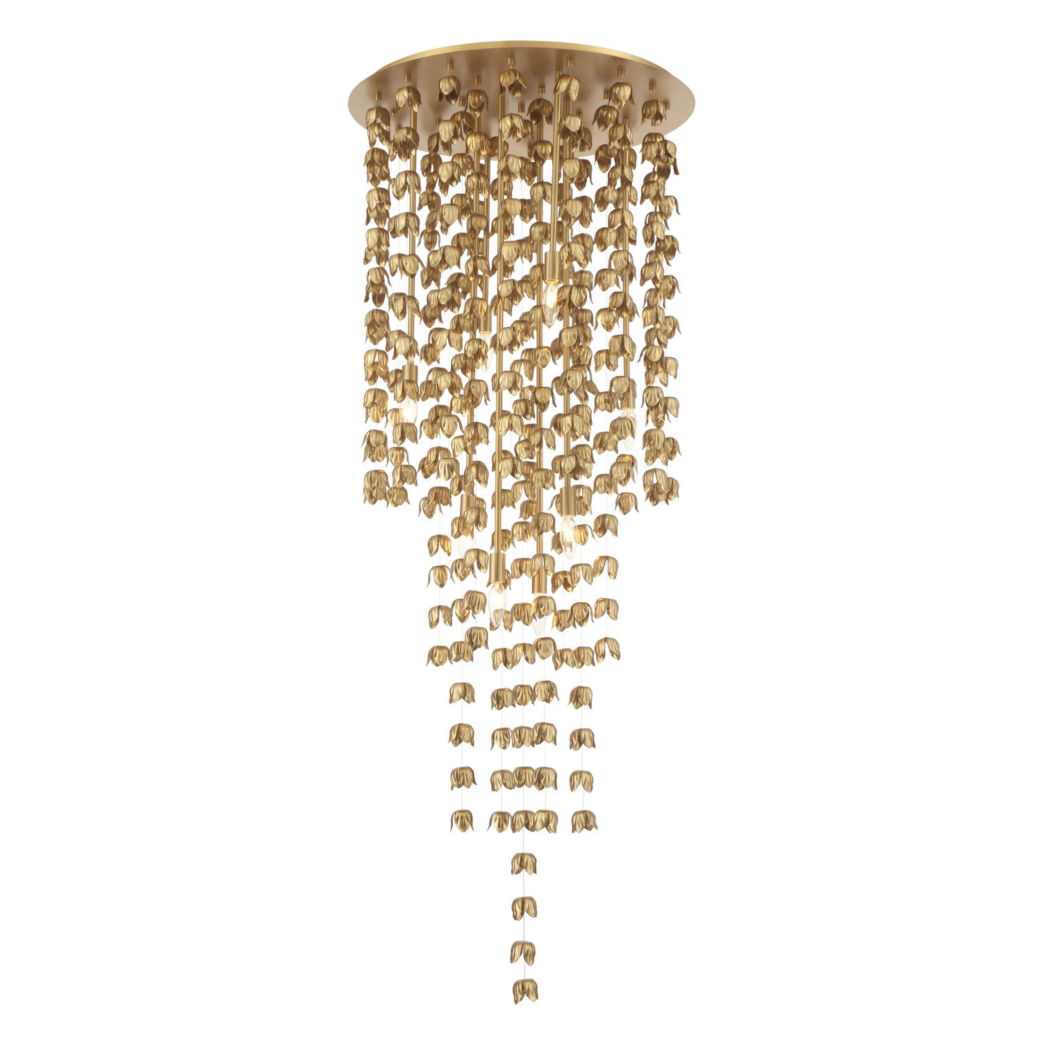 Product photo of the Ashgrove Eight Light Pendant in Legacy Brass ( SKU# 3967-732 )