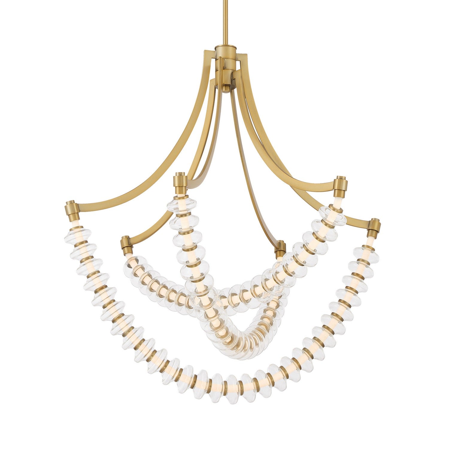 Product photo of the Pearl LED Chandelier in Legacy Brass ( SKU# 5646-732-L )