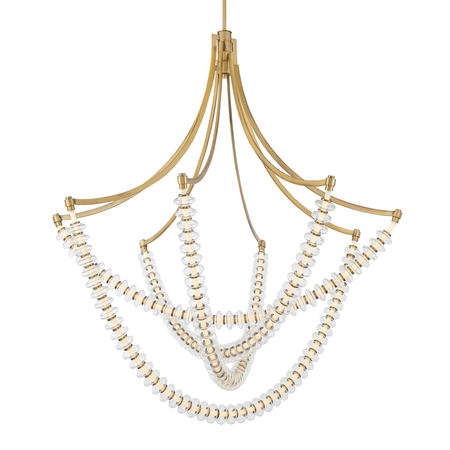 Product photo of the Pearl LED Chandelier in Legacy Brass ( SKU# 5648-732-L )