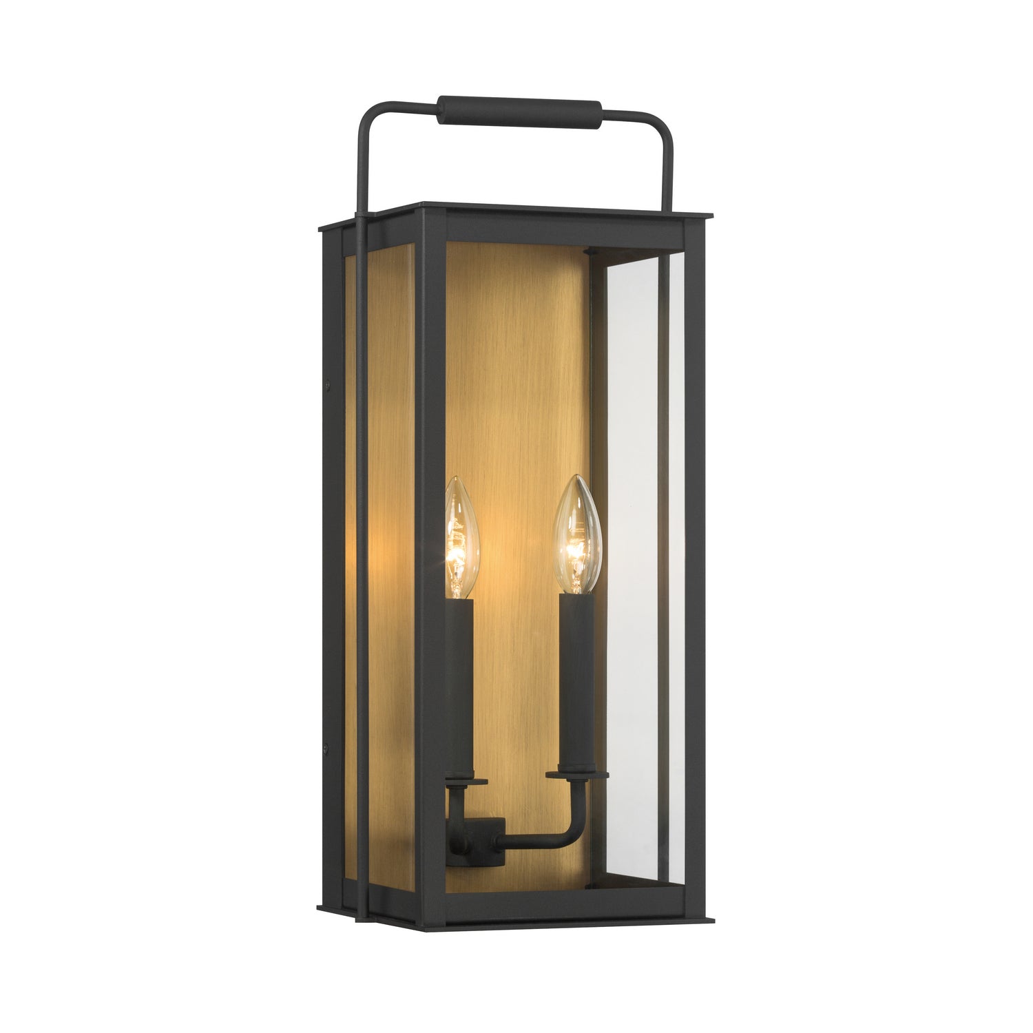 Product photo of the Aberdeen Two Light Outdoor Wall Sconce in Sand Coal Black ( SKU# 78502-877 )