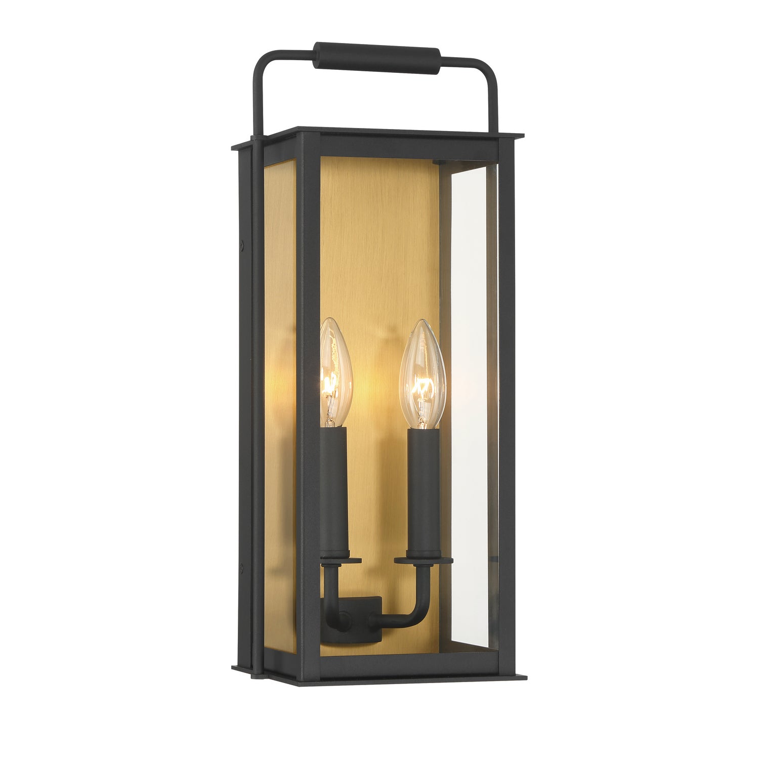 Product photo of the Aberdeen Two Light Outdoor Wall Sconce in Sand Coal Black ( SKU# 78503-877 )
