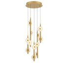 Product photo of the Etna LED Chandelier in Painted antique brass ( SKU# 12360-030 )