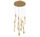 Product photo of the Etna LED Chandelier in Painted antique brass ( SKU# 12361-030 )