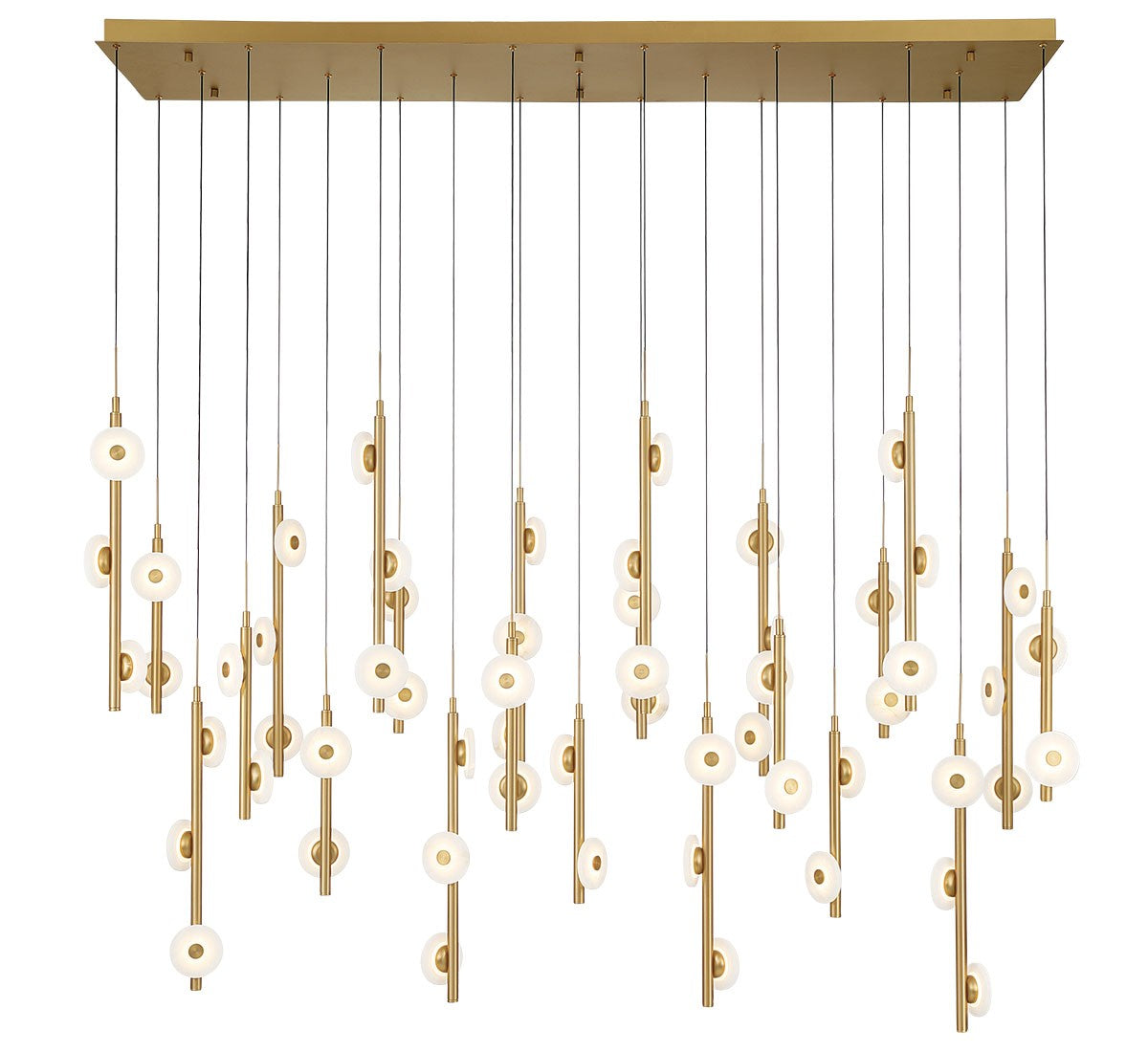 Product photo of the Etna LED Chandelier in Painted antique brass ( SKU# 12368-030 )