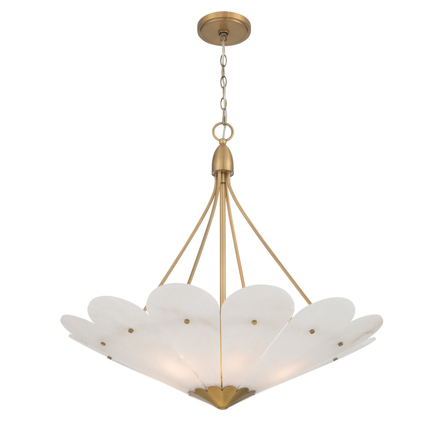 Product photo of the Althira Six Light Pendant in Legacy Brass ( SKU# 12396-732 )