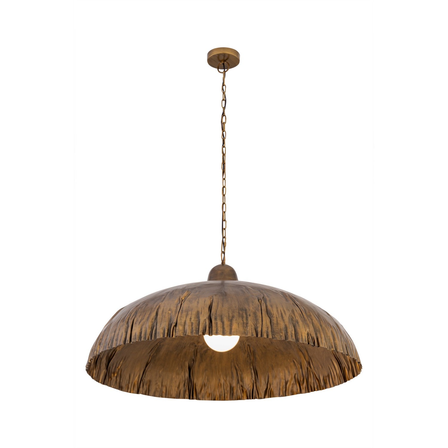 Product photo of the Zinnia One Light Pendant in Antique Brass ( SKU# 19915-789 )