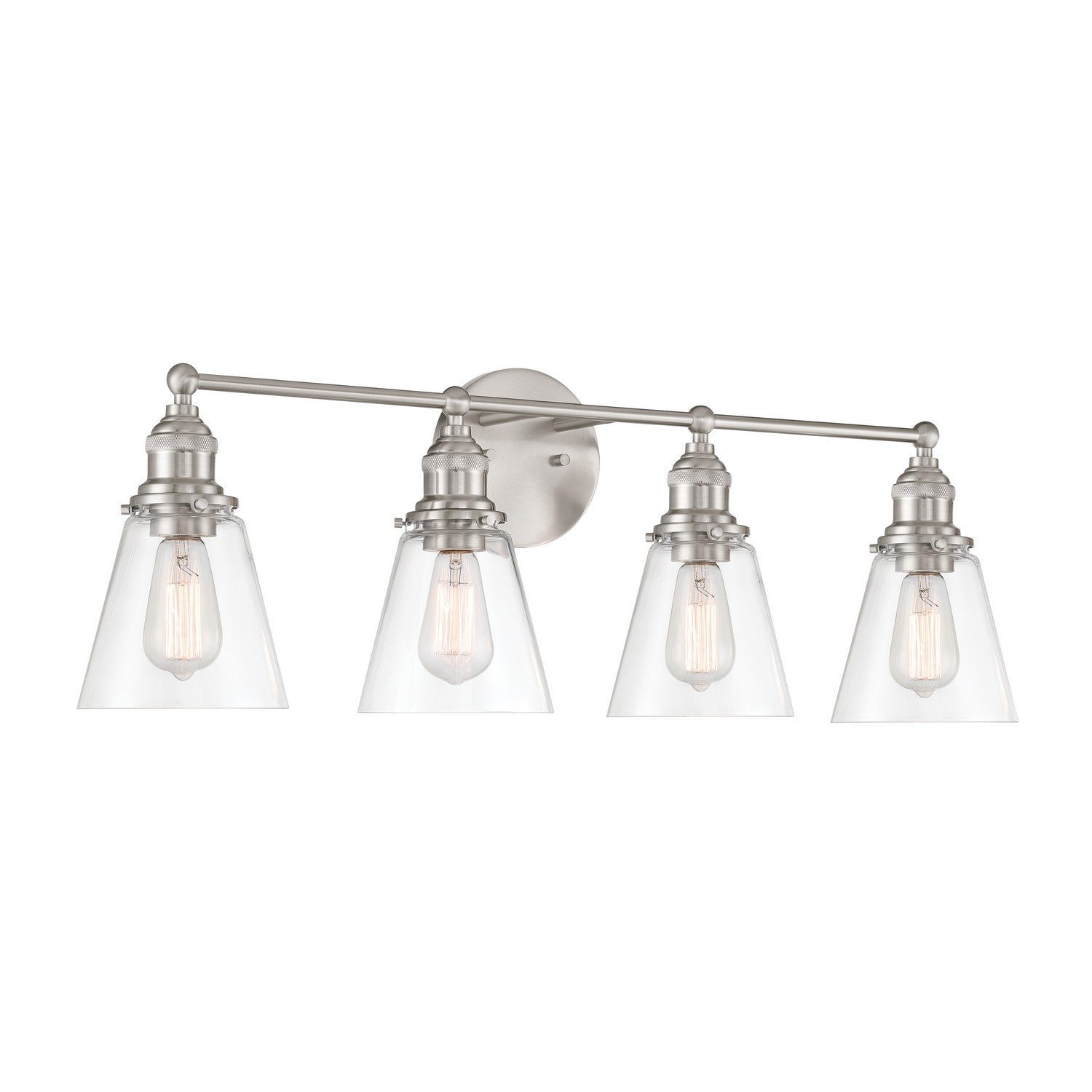 Product photo of the Barwell Four Light Vanity in Brushed Nickel ( SKU# 5684-84 )