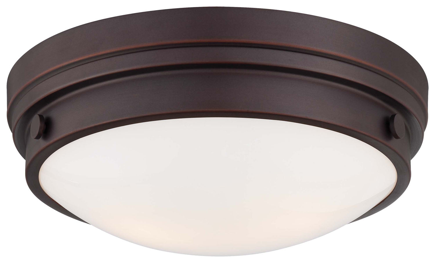 Two Light Flush Mount in Lathan Bronze ( SKU# 823-167 )