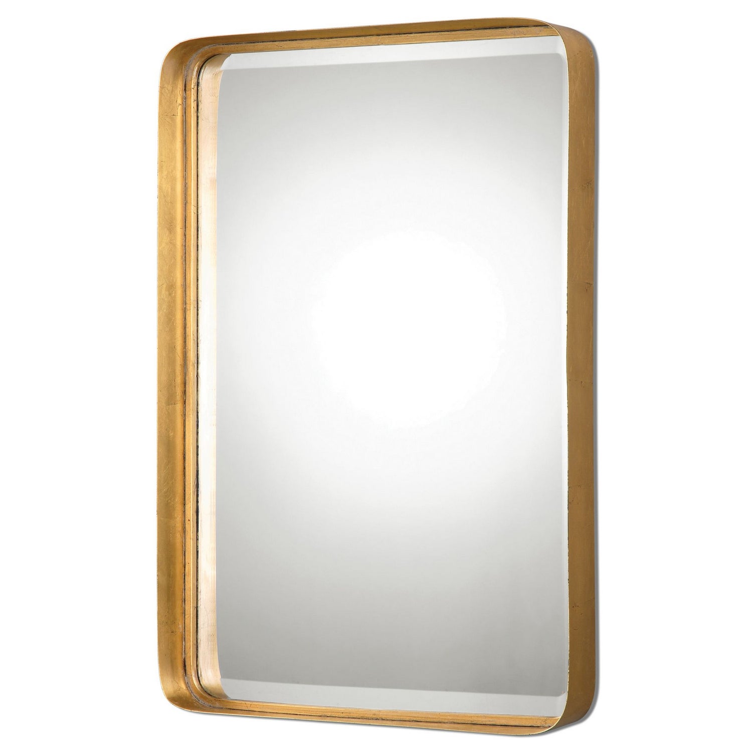 Product photo of the Crofton Mirror in Antiqued Gold Leaf ( SKU# 13936 )