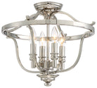 Product photo of the Audrey's Point Four Light Semi Flush Mount in Polished Nickel ( SKU# 3296-613 )