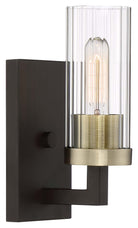 Product photo of the Ainsley Court One Light Bath in Aged Kinston Bronze w/Brushed Brass Highlights ( SKU# 3041-560 )