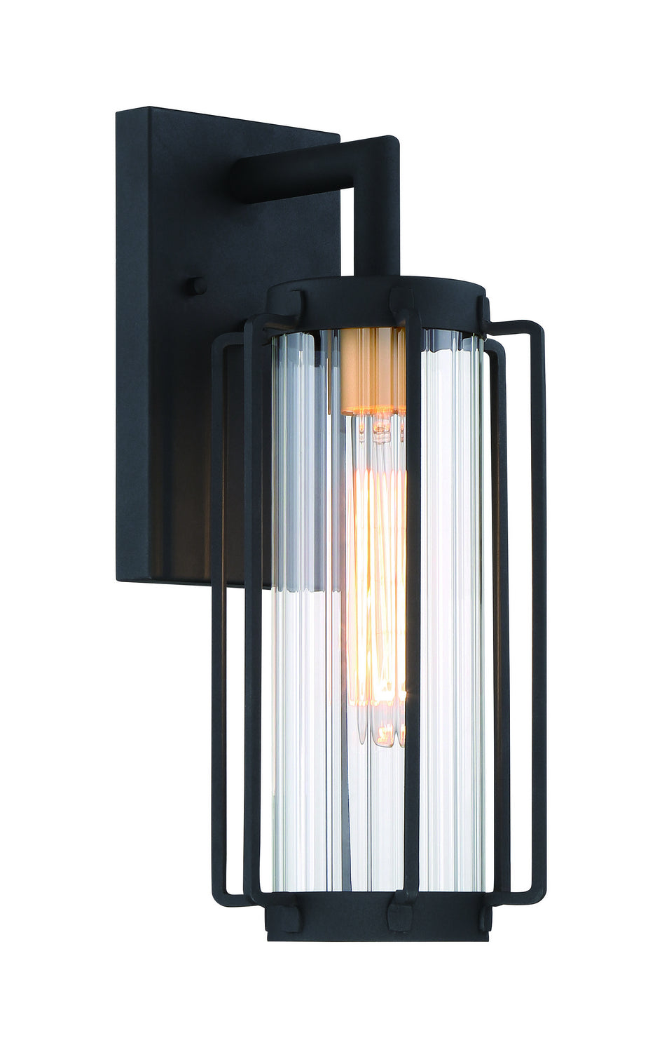 Product photo of the Avonlea One Light Outdoor Wall Mount in Sand Black w/Gold Highllights ( SKU# 72732-66G )