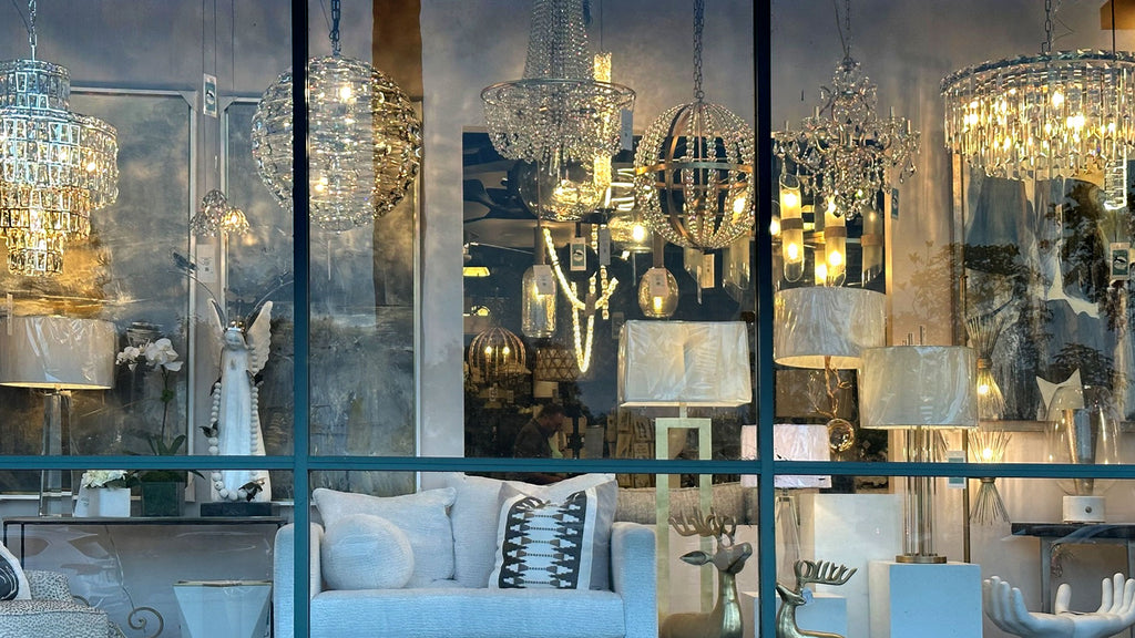 Black Whale Home Exterior View of Lighting Showroom