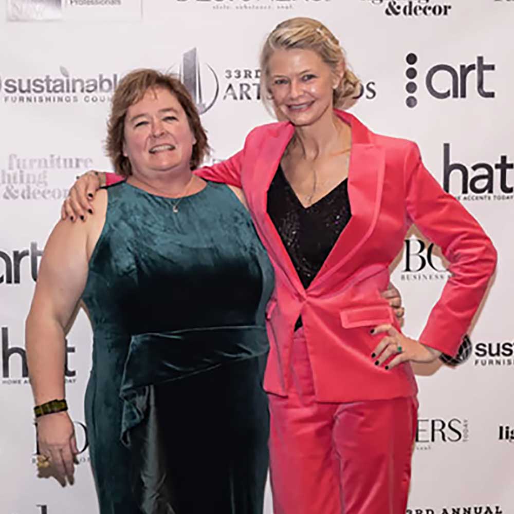Black Whale Homes Kirsten Recce And Anne Thomas Keen At The Arts Awards At Dallas Market Center